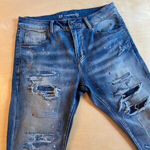 CryspDenim frayed jeans